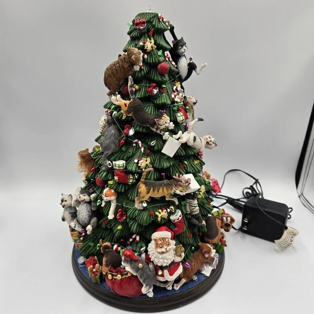 COMICAL CATS Christmas Tree Danbury Mint 12